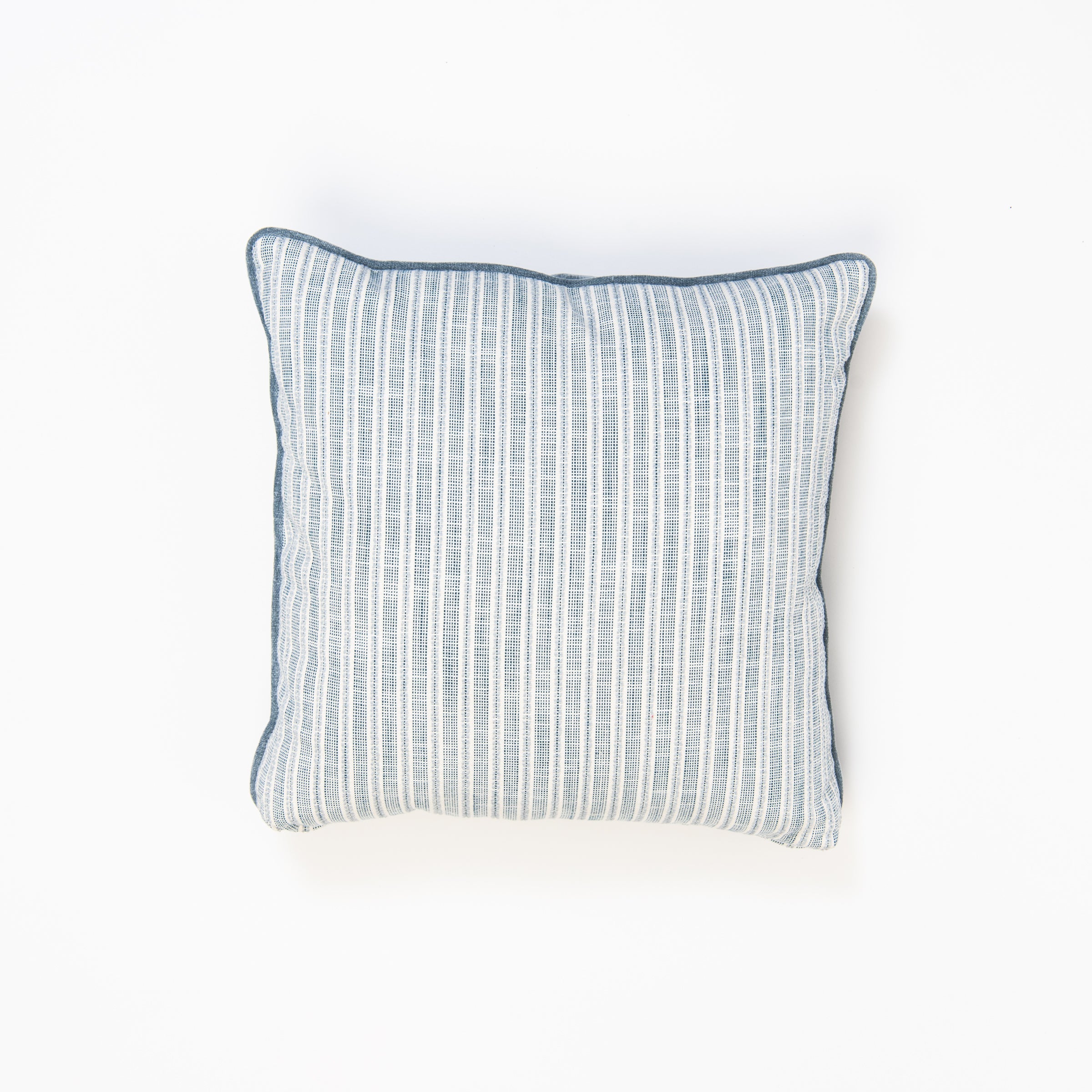 On Holiday Denim Throw Pillow