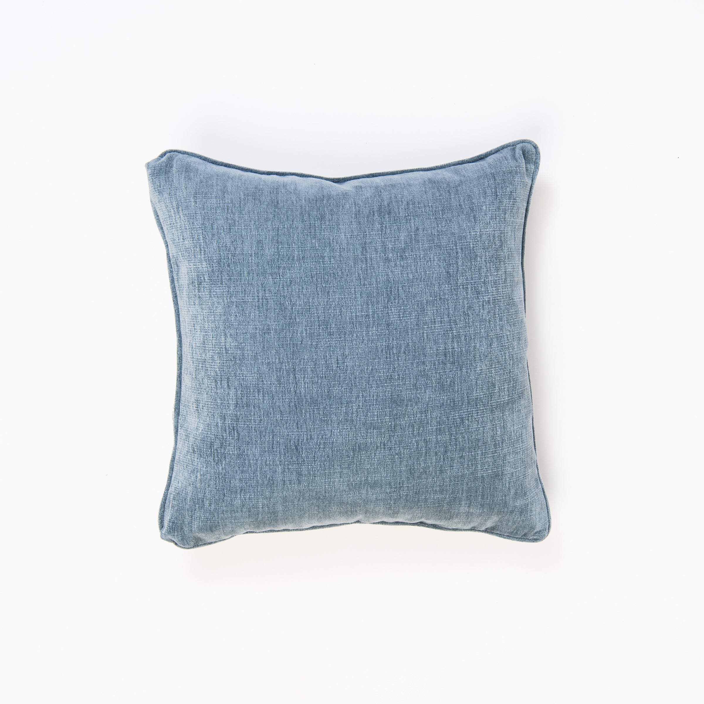 On Holiday Denim Throw Pillow