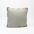 Scalloped Edge Pillow in Fog