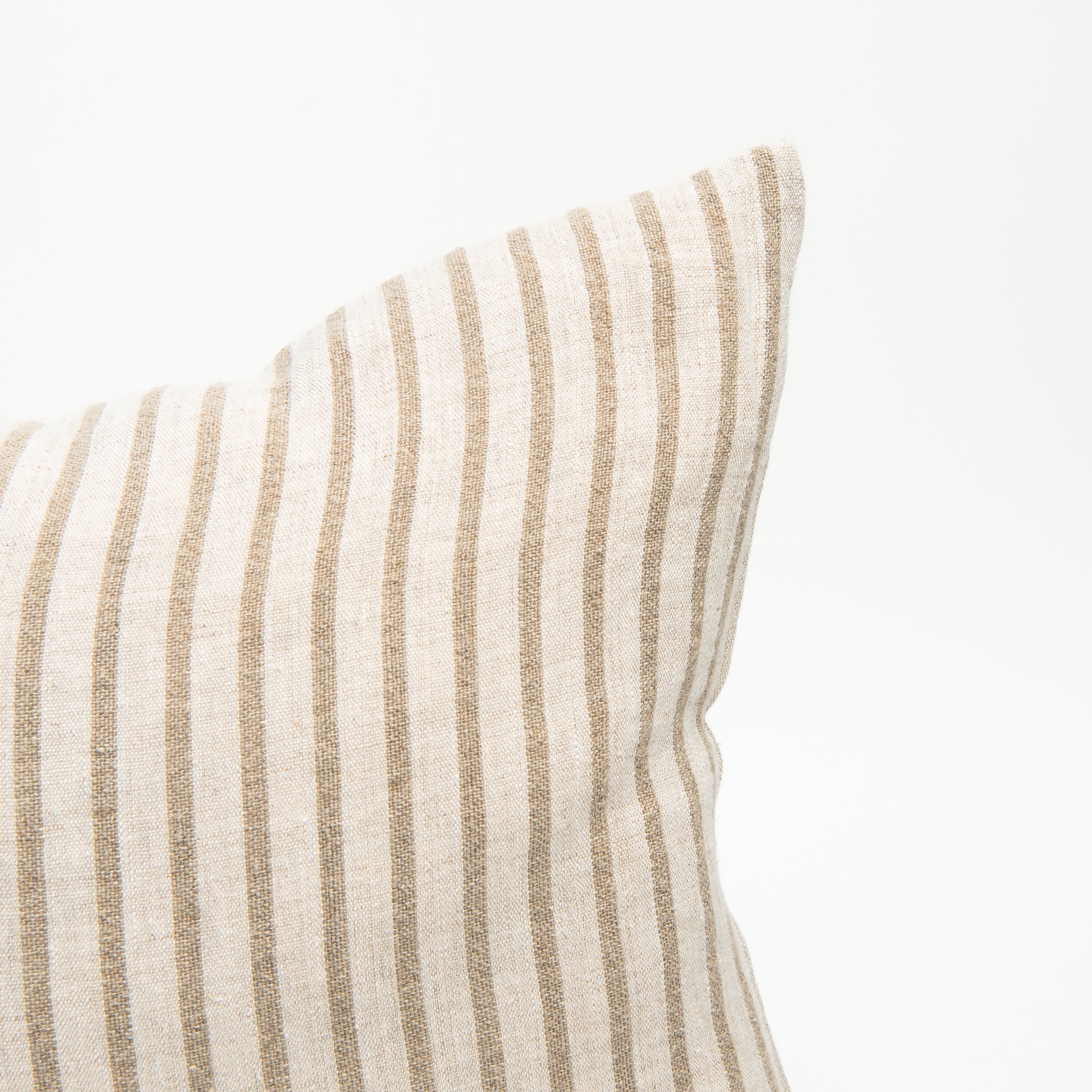 Pinstripe Linen Lumbar Pillow