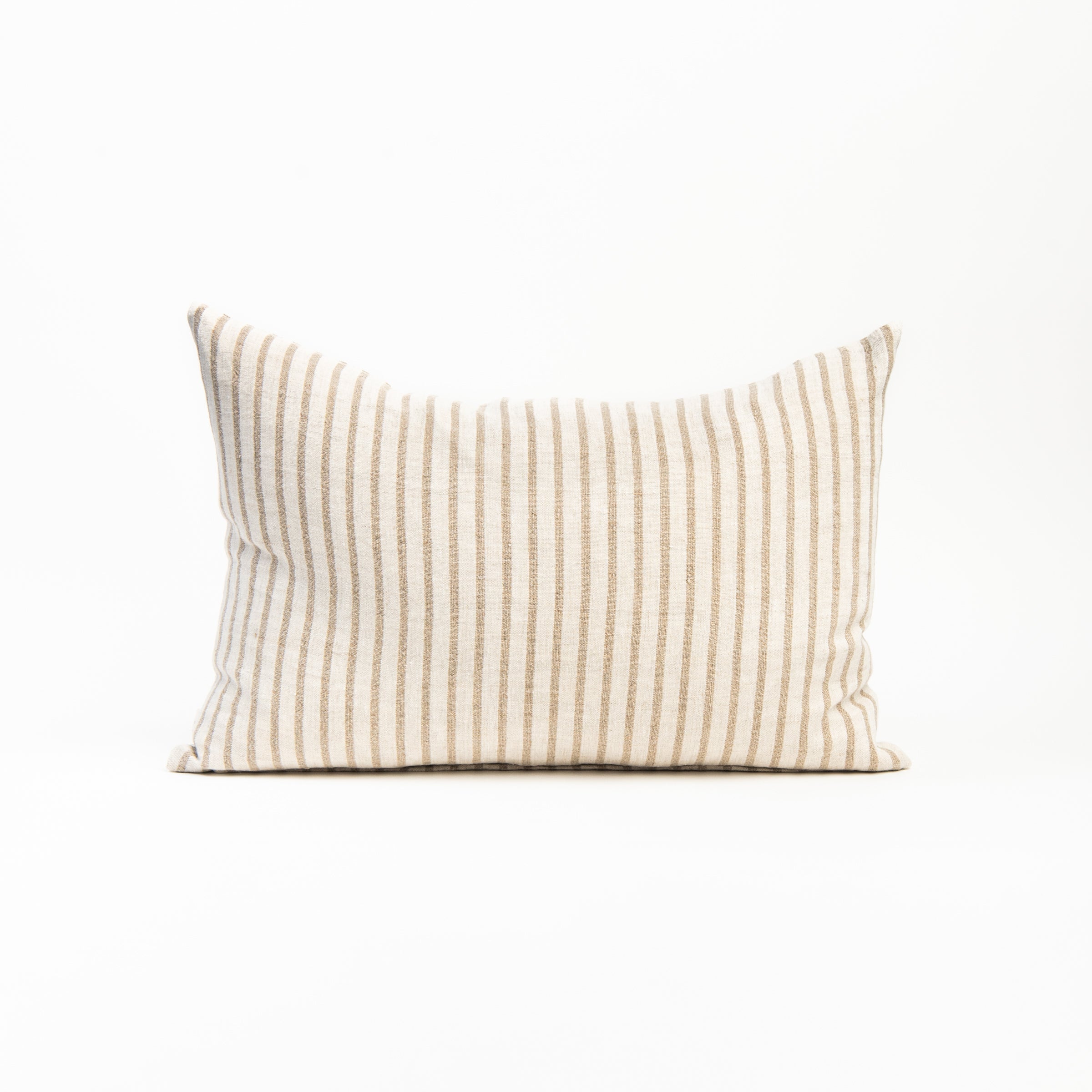 Pinstripe Linen Lumbar Pillow