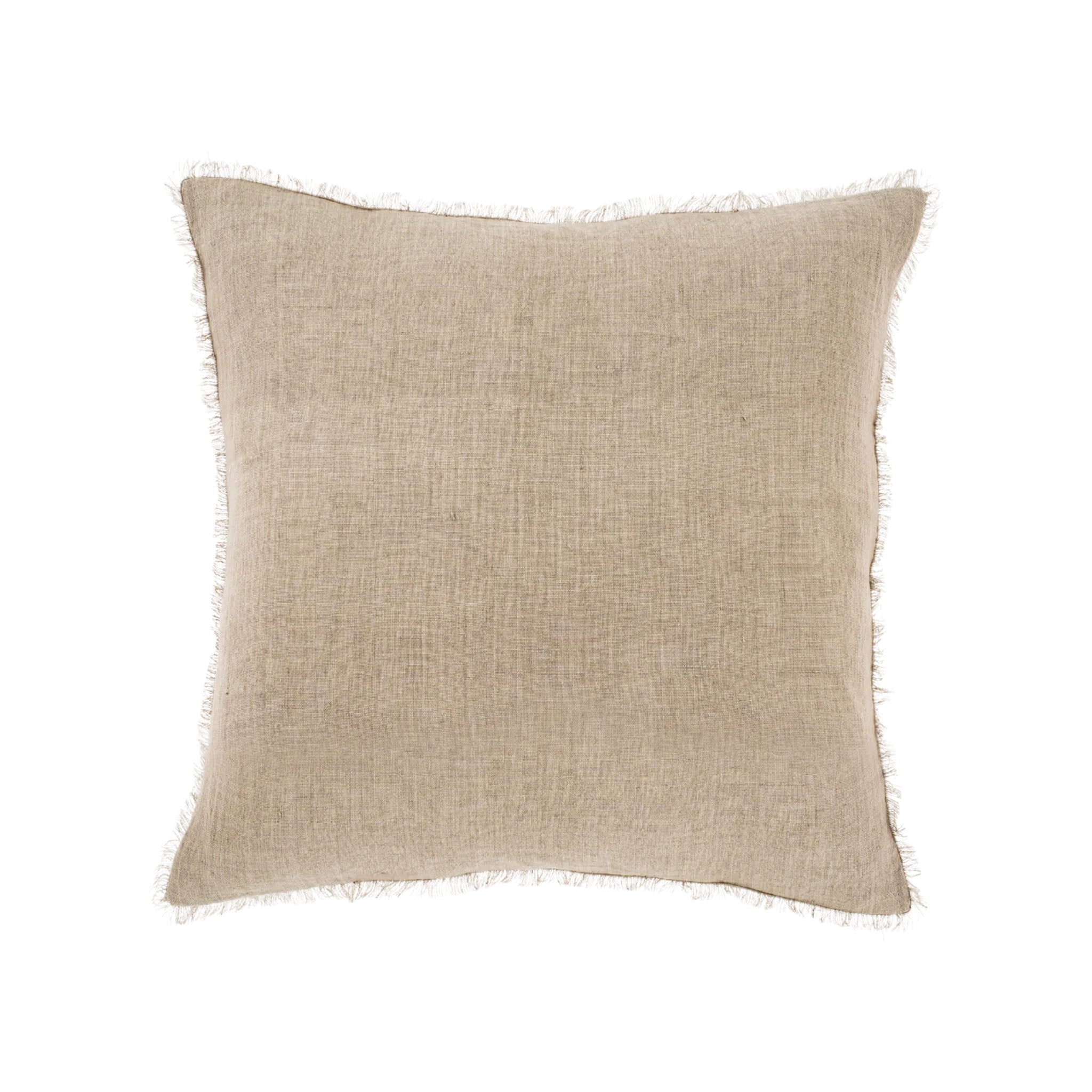 Lina Linen 20 Square Pillow in Oat