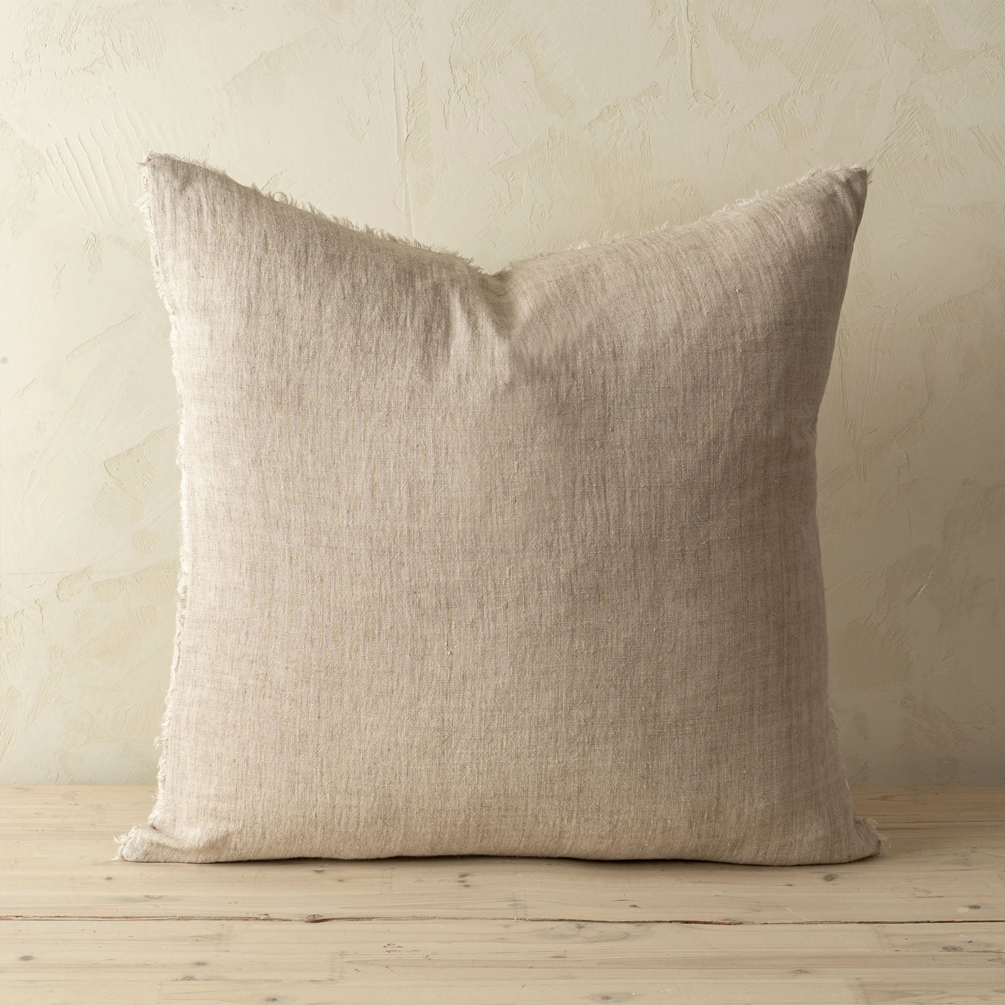 Lina Linen 24 Square Pillow in Oat